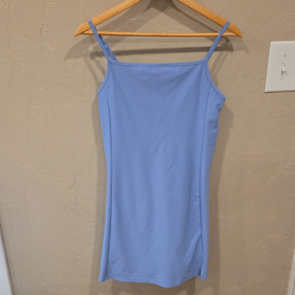 Old Navy Light Blue Spaghetti Strap Slip Dress